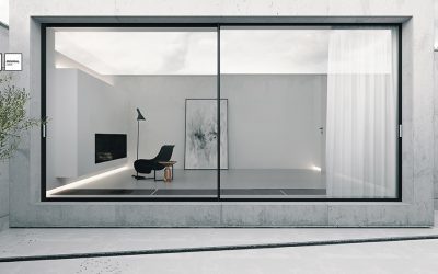 Slimline “Minimal Look” Sliding System by Euroline Aluminium